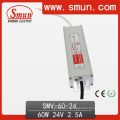 Smun 60W 24V Waterproof LED Driver with IP67